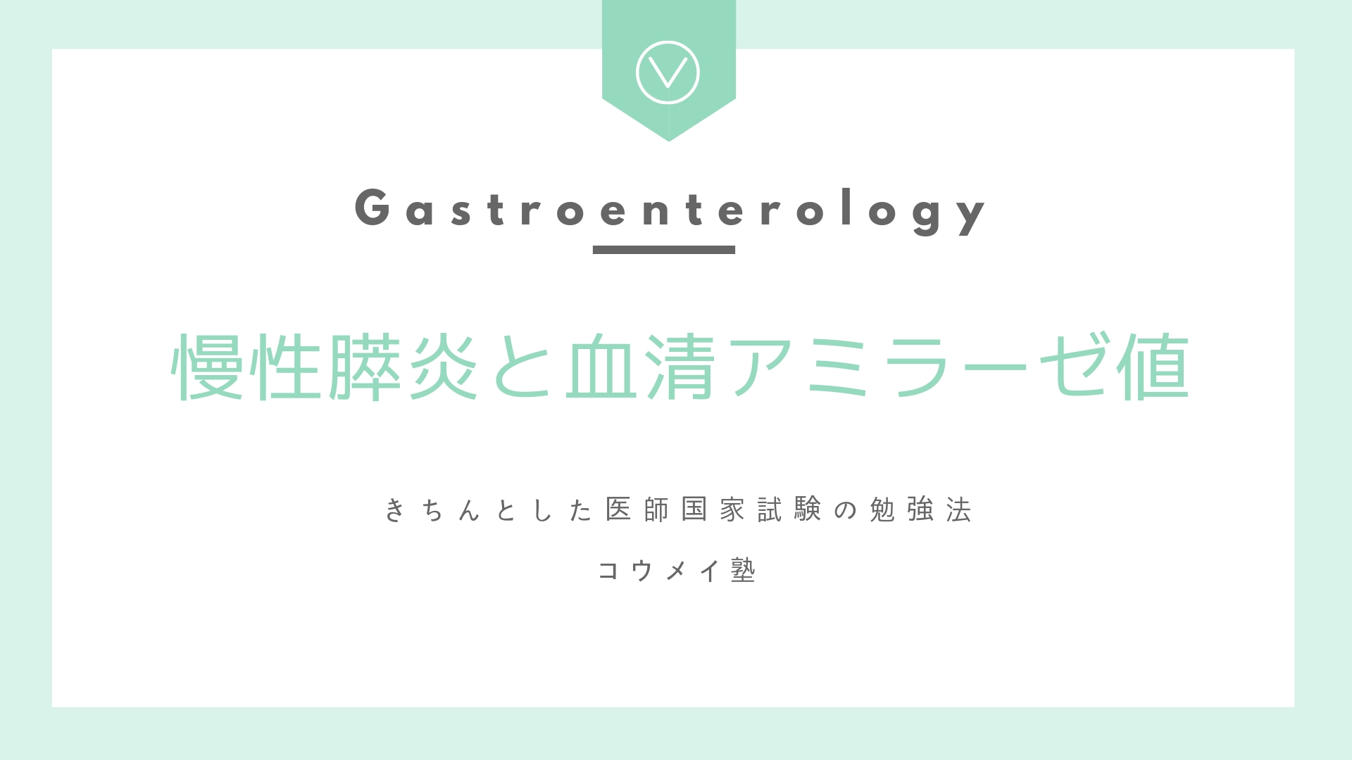 慢性膵炎で外分泌機能が低下するのに血清アミラーゼ値が上がる理由 コウメイ塾
